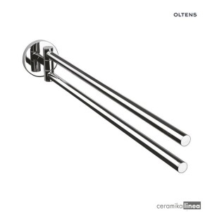 Oltens Gulfoss wieszak na ręcznik 38 cm dwuramienny ruchomy chrom 80104100