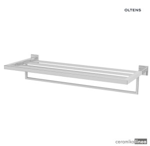 Oltens Tved wieszak na ręcznik 60 cm z półką chrom 80202100