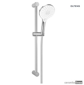 Zestaw prysznicowy Oltens Saxan EasyClick Alling 60 chrom/biały 36000110