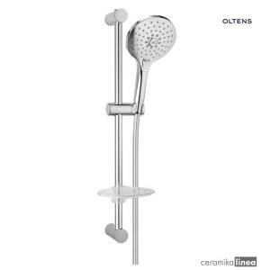 Zestaw prysznicowy Oltens Saxan EasyClick Alling 60 z mydelniczką chrom 36004100