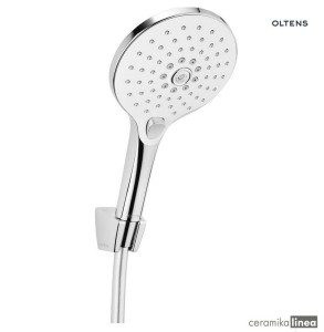 Zestaw prysznicowy Oltens Saxan EasyClick Gide chrom/biały 36006110
