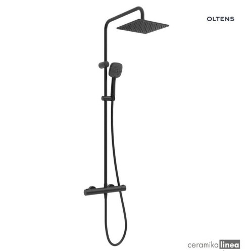 Oltens Atran (S) zestaw prysznicowy termostatyczny z desczownicą kwadratową czarny mat 36501300.jpg