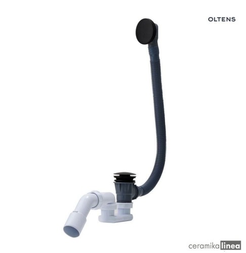 Oltens Fusa syfon wannowy klik-klak czarny mat 03002300.jpg