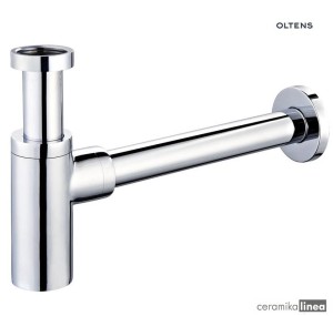 Oltens Hervik syfon umywalkowy mosiężny okrągły chrom 02602100