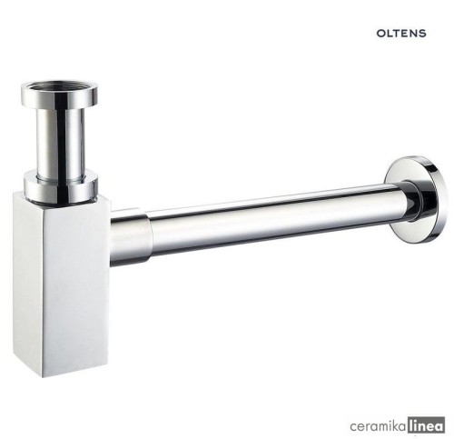 Oltens Hervik (S) syfon umywalkowy mosiężny kwadratowy chrom 02601100.jpg