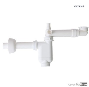 Oltens Jens syfon umywalkowy teleskopowy oszczędzający miejsce biały 02102000