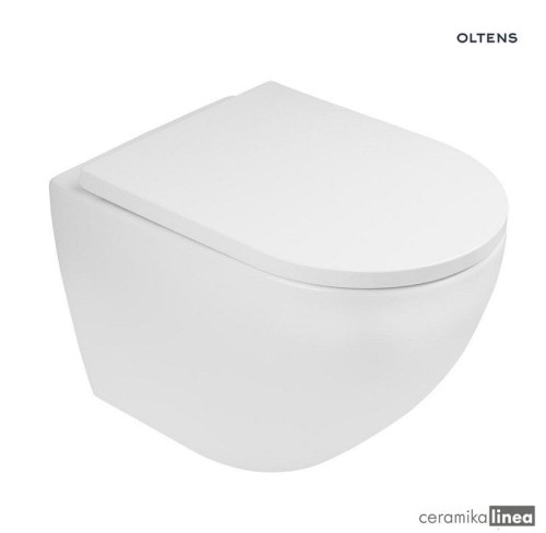 Zestaw Oltens Hamnes miska WC wisząca PureRim z powłoką SmartClean z deską wolnoopadającą 42514000.jpg