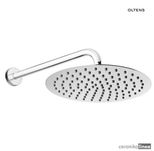 Oltens Vindel Lagan deszczownica 25 cm okrągła z ramieniem ściennym chrom 36012100.jpg
