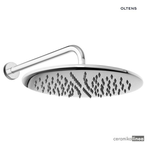 Oltens Sondera Lagan deszczownica 30 cm okrągła z ramieniem ściennym chrom 36013100.jpg