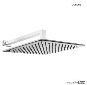 Zestaw Oltens Sondera (S) Lagan (S) deszczownica 30 cm kwadratowa z ramieniem ściennym chrom 36015100