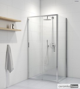 Oltens Fulla kabina prostokątna 90x100 cm drzwi przesuwne 20204100