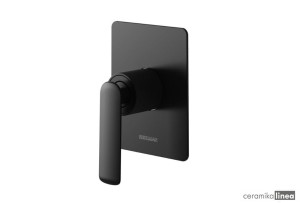 bateria prysznicowa podtynkowa czarna Experience Black QW220EB  Kohlman