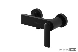 bateria prysznicowa natynkowa czarna Experience Black QW120EB  Kohlman