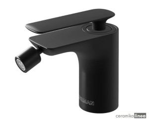 bateria bidetowa sztorcowa czarna Experience Black QB130EB  Kohlman