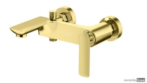 EXPERIENCE GOLD Natynkowa bateria wannowo-prysznicowa QW110EGD  Kohlman