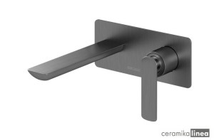 bateria umywalkowa podtynkowa (1 rozeta) szara Experience Gray QW185EG  Kohlman