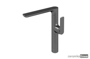 bateria zlewozmywakowa sztorcowa wysoka szara (boczny mieszacz)  Experience Gray QB146EG  Kohlman