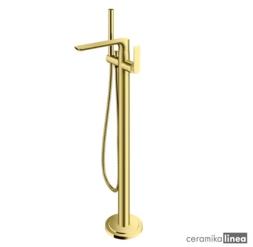 Experience Gold Bateria wannowa wolnostojąca z obrotową wylewką QF1165EGD.jpg