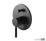 Roxin Black Podtynkowa bateria wannowo-prysznicowa czarna z dwoma wyjściami QW210RB Kohlman