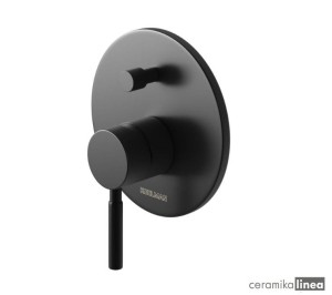 Roxin Black Podtynkowa bateria wannowo-prysznicowa czarna z dwoma wyjściami QW210RB Kohlman