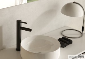 Roxin Black bateria umywalkowa stojaca czarna QB170RB Kohlman