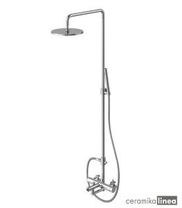 Roxin Zestaw prysznicowo wannowy nadtynkowy z deszczownicą 20cm QW277R  Kohlman