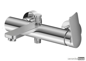 TEXEN Bateria Wannowa ścienna chrom QW110T Kohlman