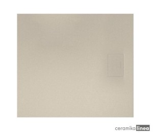 BRODZIK KOMPOZYTOWY PROSTOKĄTNY, CAPPUCINO BREX.1103.090.080.CAN