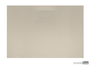 BRODZIK KOMPOZYTOWY PROSTOKĄTNY, CAPPUCINO  BREX.1103.140.080.CAN