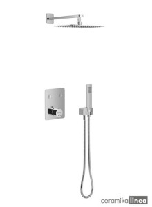 ZESTAW PRYSZNICOWO-WANNOWY PODTYNKOWY TERMO 2 WYJŚCIA KROTOS chrom AREX.SET.8045CR