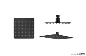 GŁOWICA PRYSZNICOWA KWADRATOWA SLIM 200 MM czarny mat AREX.3022BL