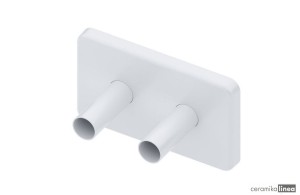 Rozeta do zaworu Volaro Zestaw Maskujący Volaro 120x70mm biały GREX.VO127.WH