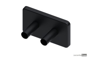 Rozeta do zaworu Volaro Zestaw Maskujący Volaro 120x70mm czarny GREX.VO127.BL