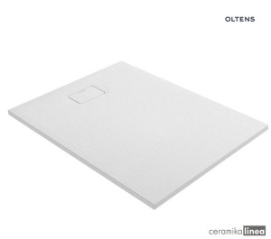 Oltens Bergytan brodzik prostokątny 120x90 cm RockSurface biały 15104000