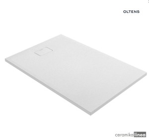 Oltens Bergytan brodzik prostokątny 140x90 cm RockSurface biały 15107000