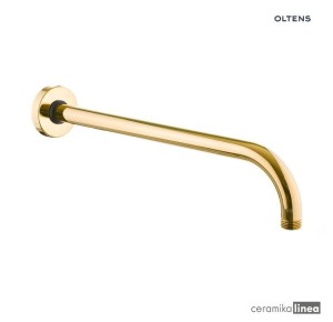 Oltens Lagan ramię deszczownicy 40 cm okrągłe złote 39400800