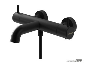 AXEL BLACK Bateria wannowa z termostatem QW710AB czarna Kohlman