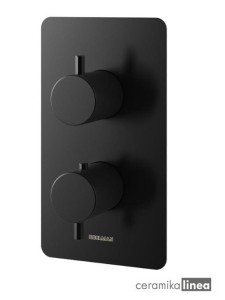 AXEL bateria wannowa termostatyczna Black czarna QW432AB Kohlman