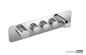  Krotos Bateria prysznicowo-wannowa podtynkowa, 3 funkcje AREX.8036CR