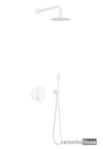  Seria Pi Zestaw prysznicowo-wannowy podtynkowy  biały AREX.SET.1245WH